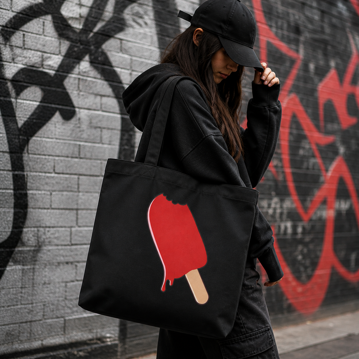 Large organic popsicle tote - totes