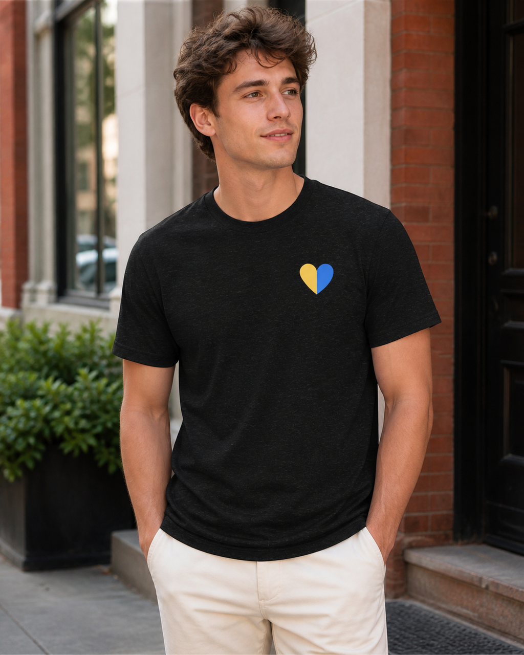 Ukraine Heart T-Shirt | Support Ukraine Unisex Tee | Pixel + Press - T-Shirts